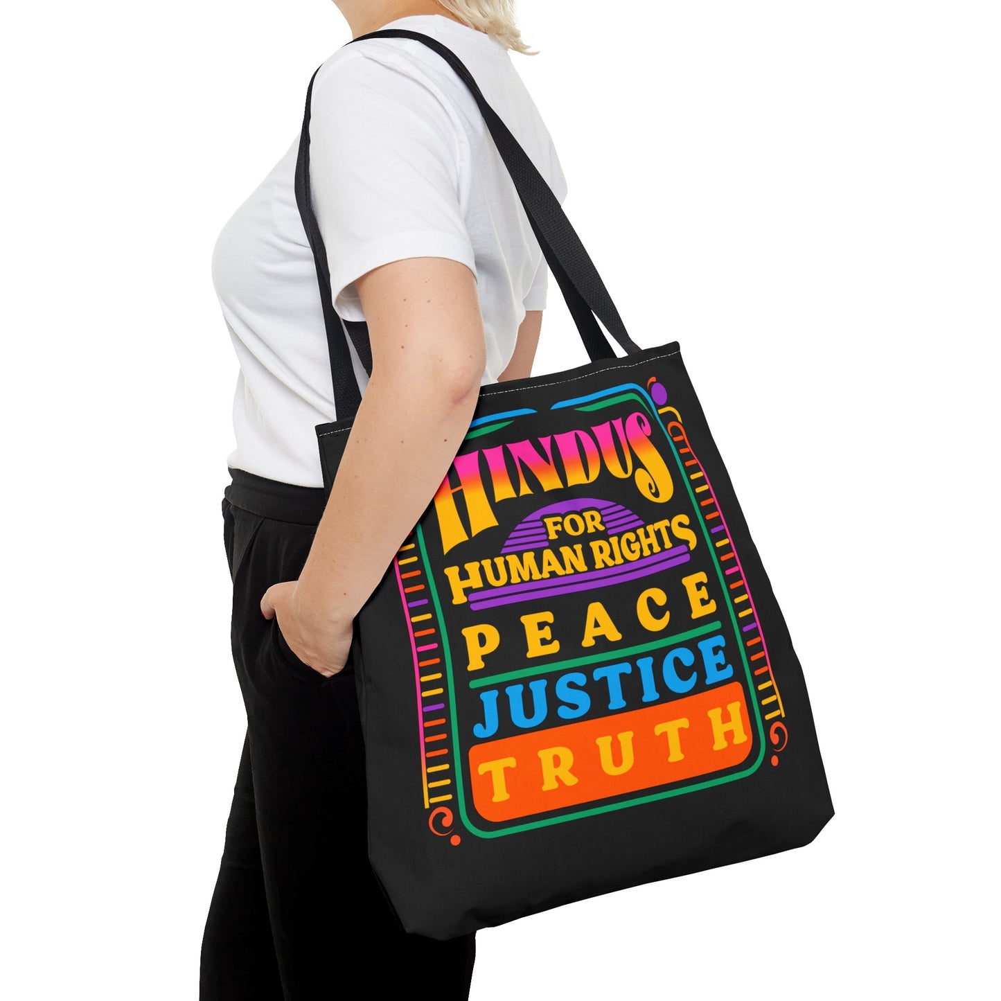 Hindus for... 70s tote bag
