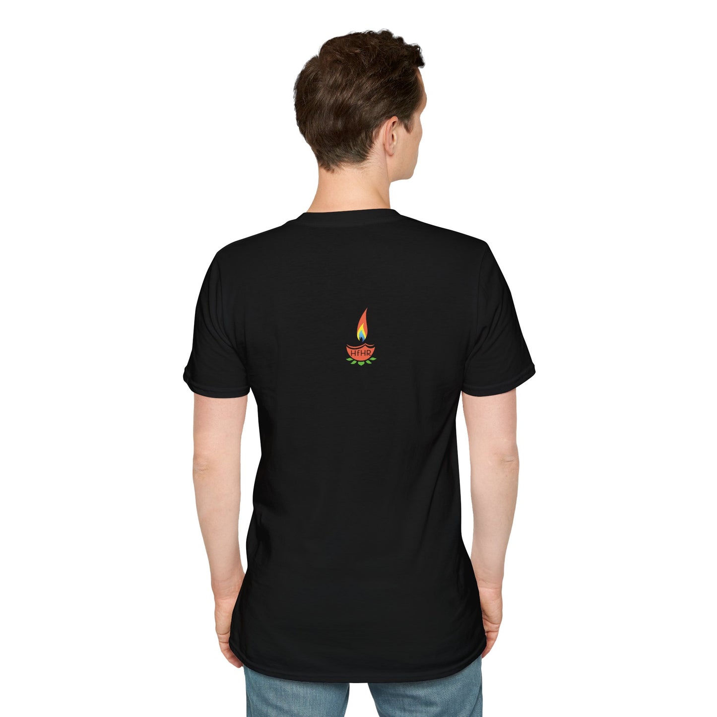 Hindus for Shanti, Nyaya, & Satya 70s T-Shirt