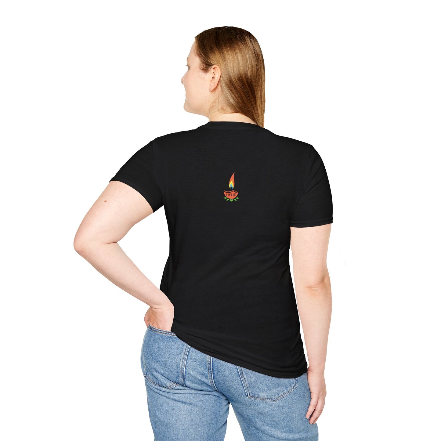Hindus for Shanti, Nyaya, & Satya 70s T-Shirt