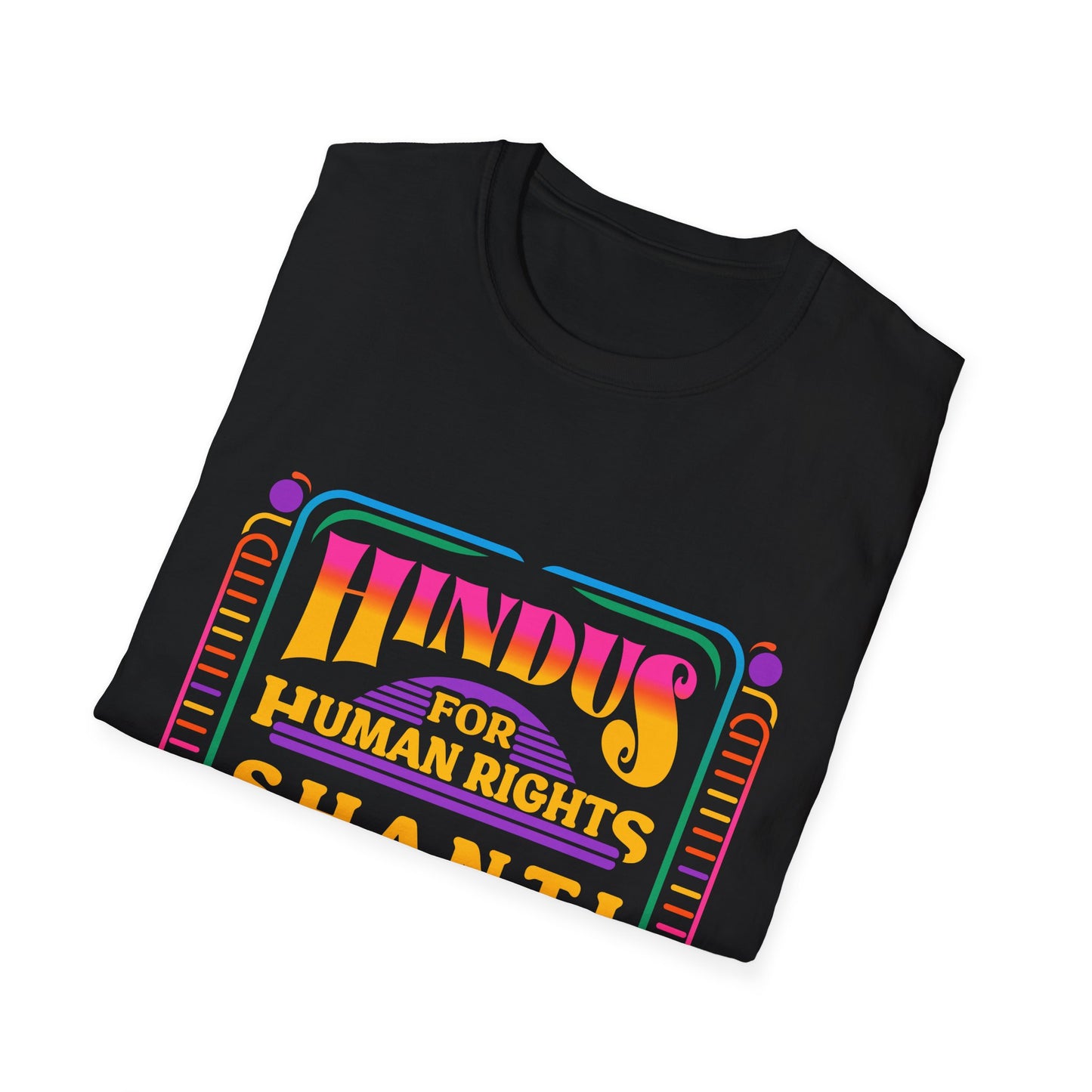 Hindus for Shanti, Nyaya, & Satya 70s T-Shirt
